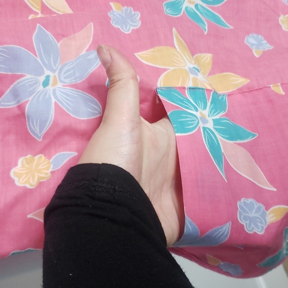 Artistic Creation Vintage Early 1990s Art Smock Floral Pink Size 1X - Picture 4 of 6